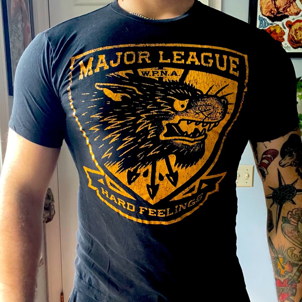 Major League brand logo tee